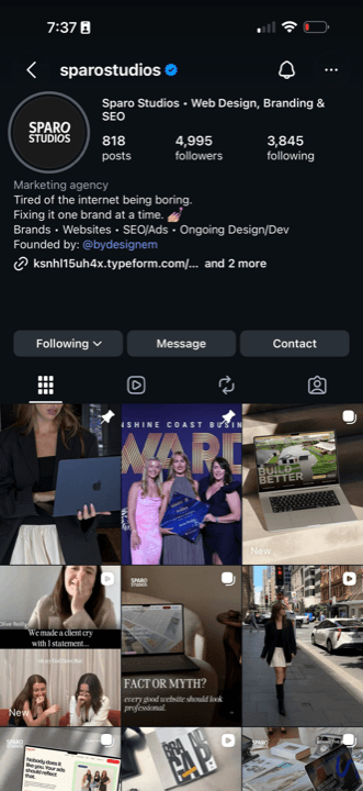 Sparo Studio Instagram