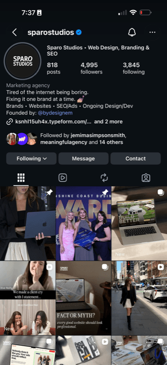 Sparo Studio Instagram
